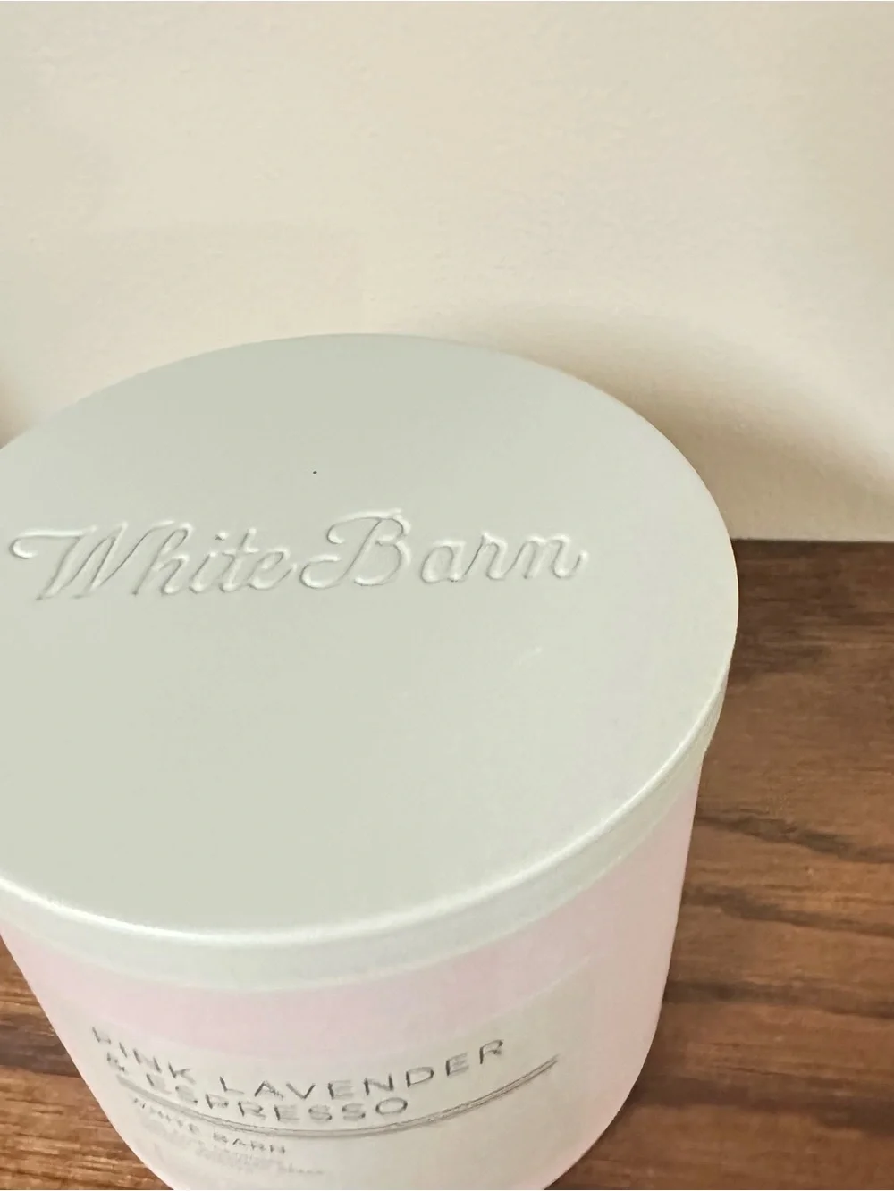 White Barn Pink Lavender & Espresso 3 -Wick Candle - Bath & Body Works 14.5 oz
